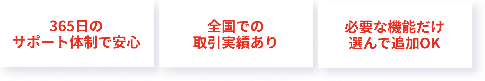 365日のサポート体制で安心